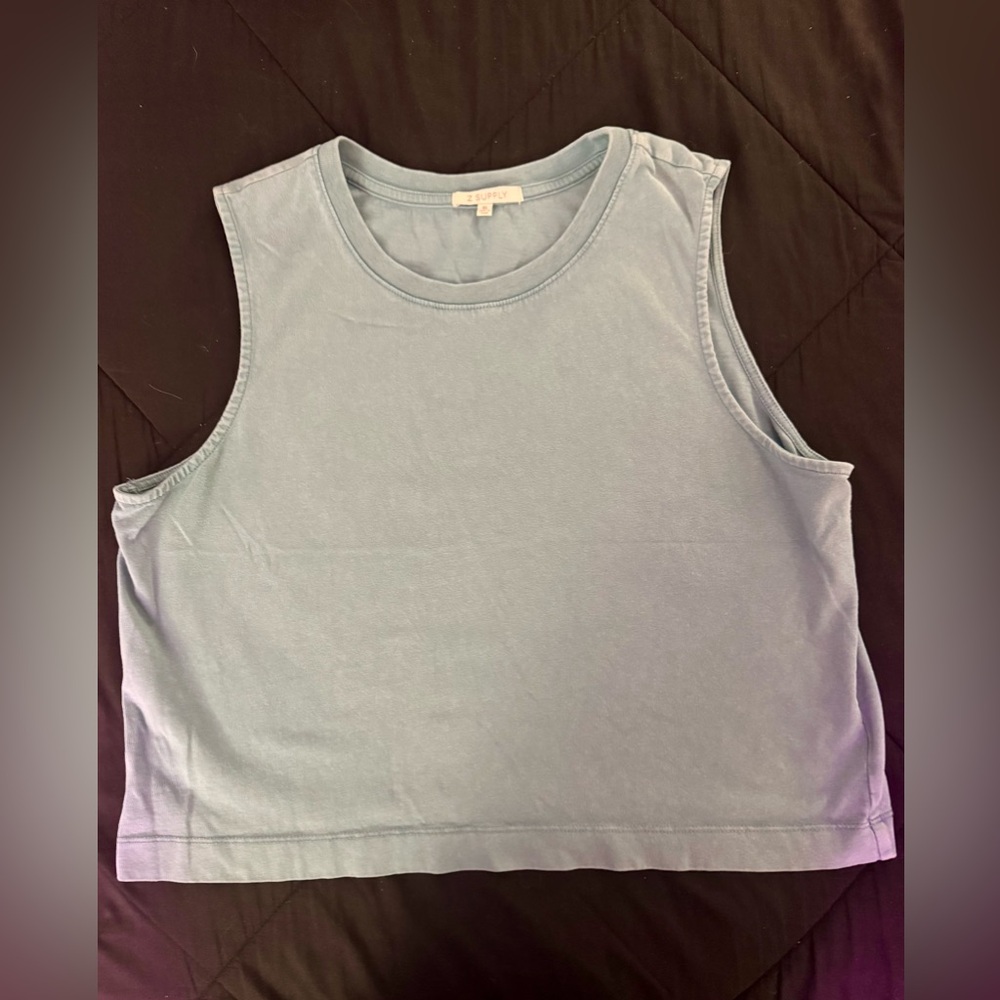 Women’s Blue Crop Top-XL